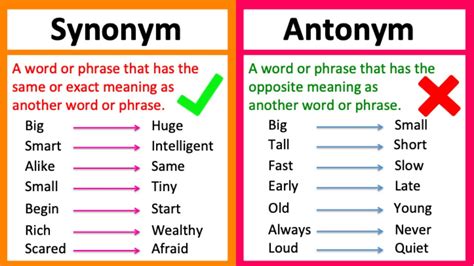 antynom meaning|antonyms examples meaning.